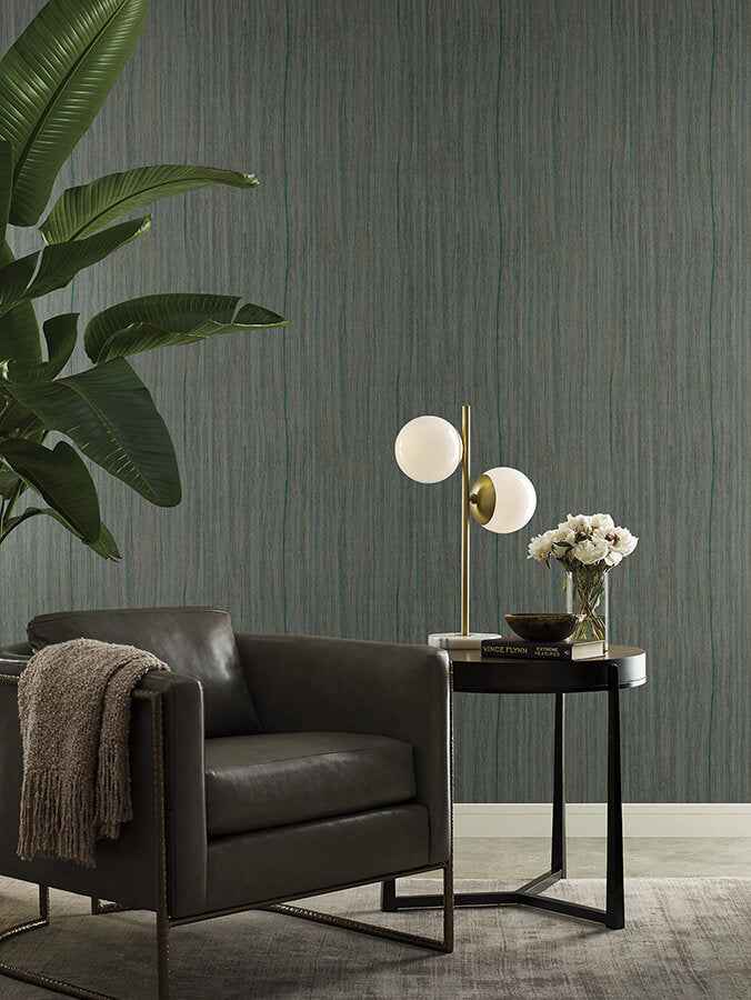 Wistman Stripe Teal Wallpaper - York Wallcoverings - SI25715