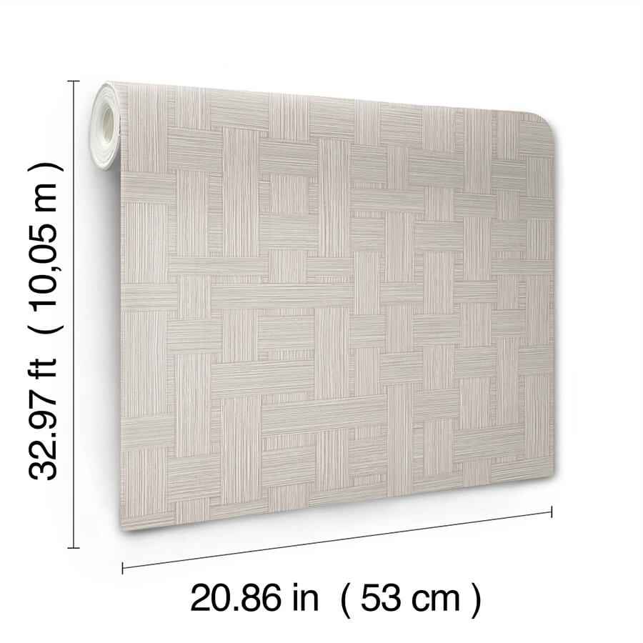 Basketry Dove Grey Wallpaper - York Wallcoverings - SI25723 - York Wallcoverings Wallpaper