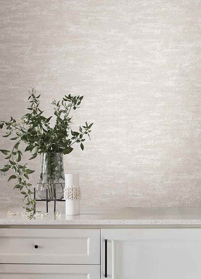 Weathered Stucco Pearl Wallpaper - York Wallcoverings - SI25755 - York Wallcoverings Wallpaper