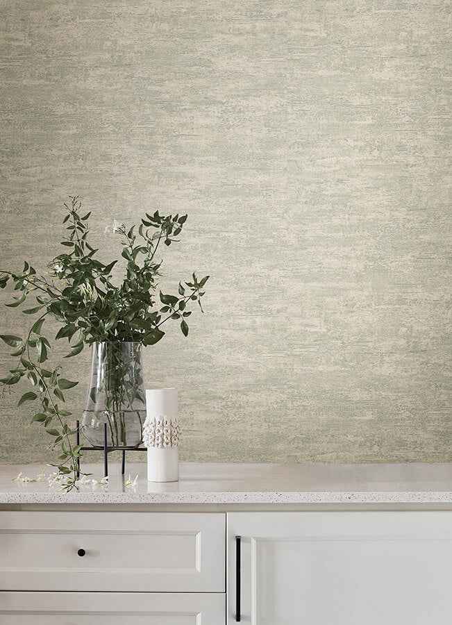 Weathered Stucco Ecru Wallpaper - York Wallcoverings - SI25757