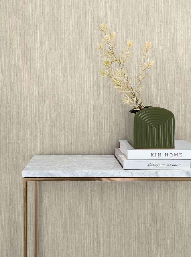 Lilah Wheat Wallpaper - York Wallcoverings - SI25771