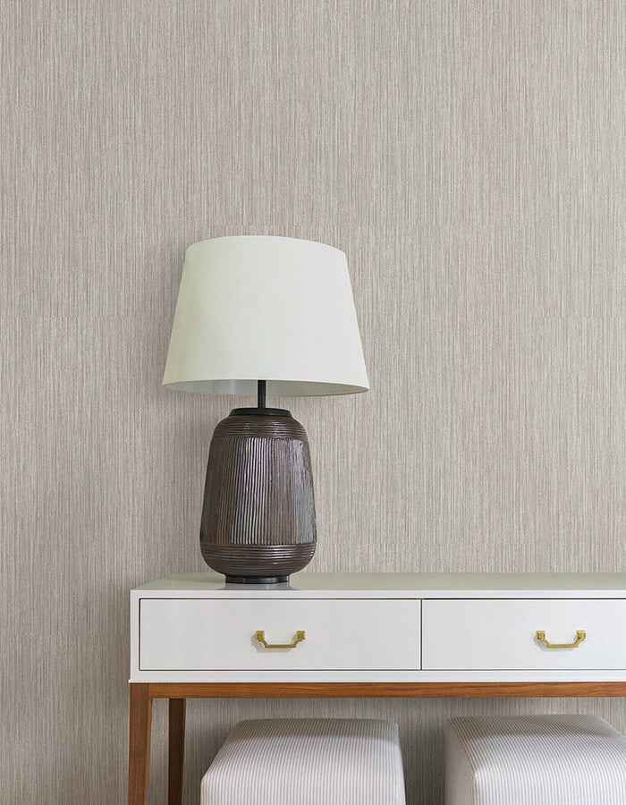 Washed Ramie Dove Grey Wallpaper - York Wallcoverings - SI25853 - York Wallcoverings Wallpaper