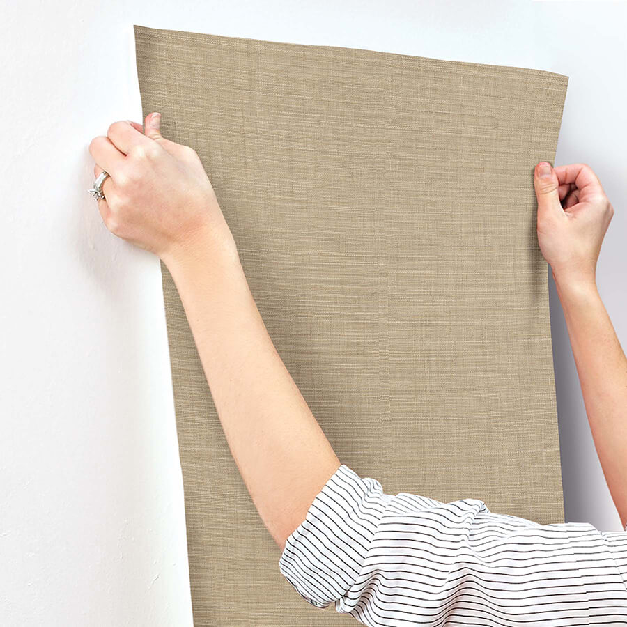 lotus-silk-hazelnut-wallpaper-york-wallcoverings-si25876 - York Wallcoverings Wallpaper