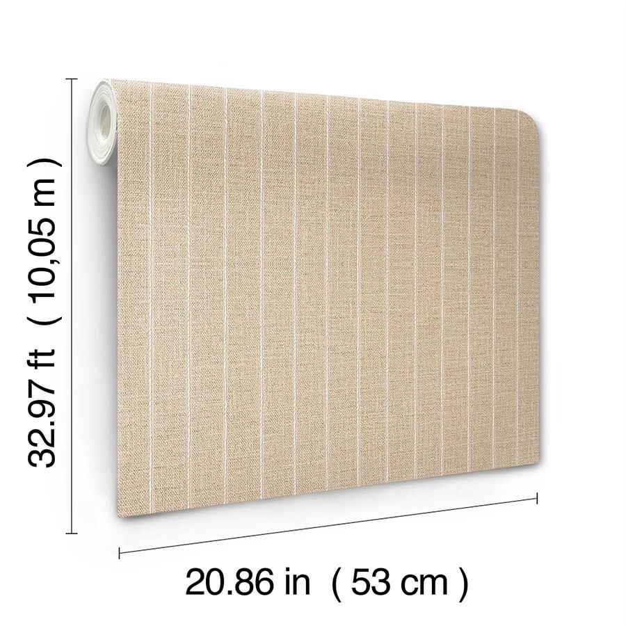 Cording Stripe Sienna Wallpaper - York Wallcoverings - SI26122 - York Wallcoverings Wallpaper