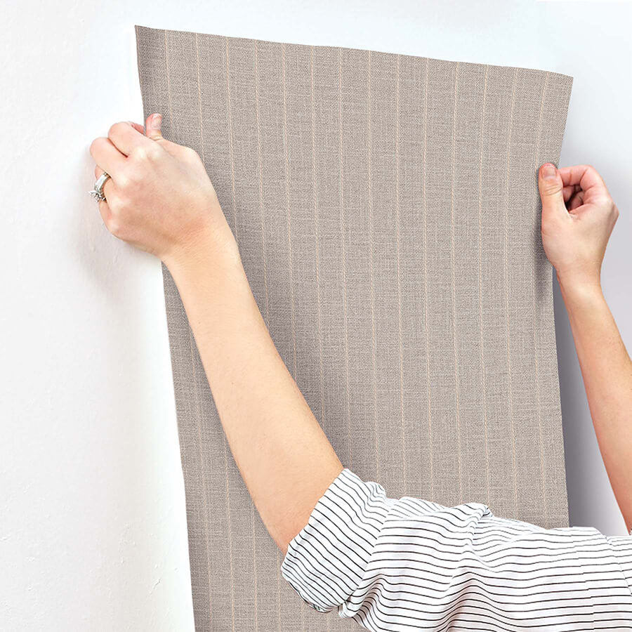 cording-stripe-smoke-wallpaper-york-wallcoverings-si26124 - York Wallcoverings Wallpaper