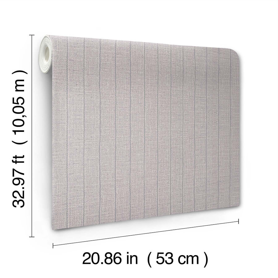 cording-stripe-dove-grey-wallpaper-york-wallcoverings-si26127 - York Wallcoverings Wallpaper