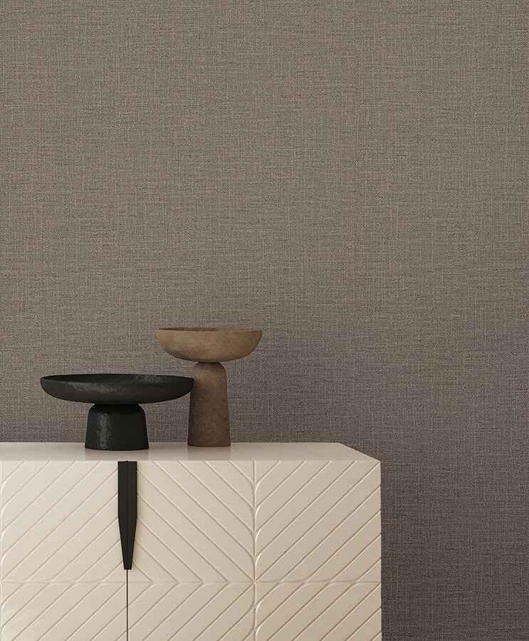 Loom Mushroom Wallpaper - York Wallcoverings - SI26157