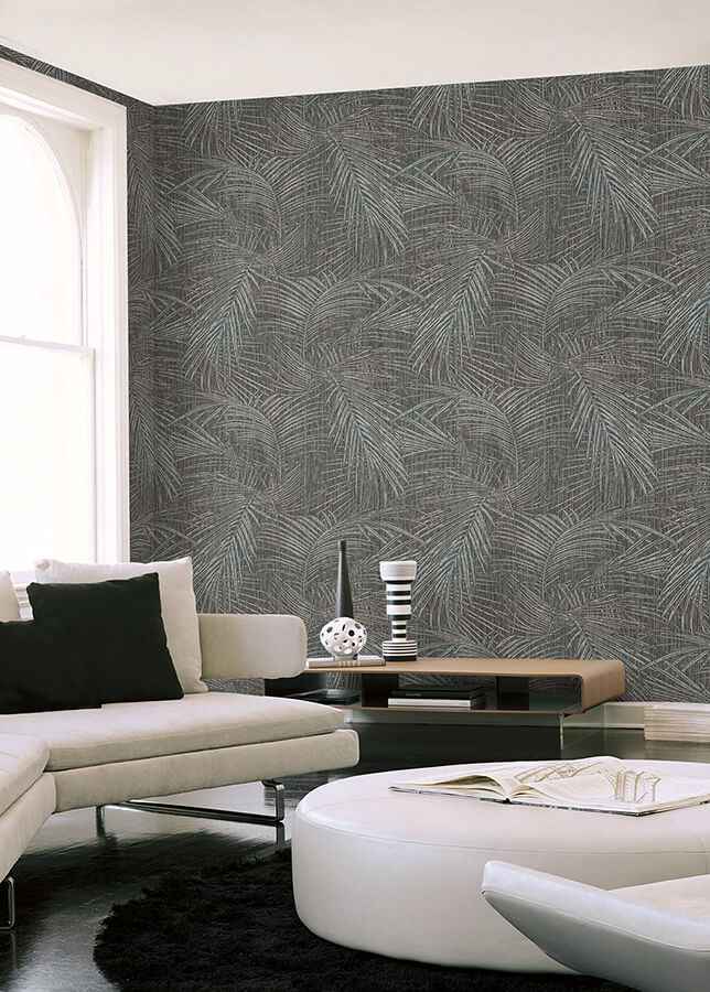 Della Palm Blue Multi Wallpaper - York Wallcoverings - SI50610 - York Wallcoverings Wallpaper