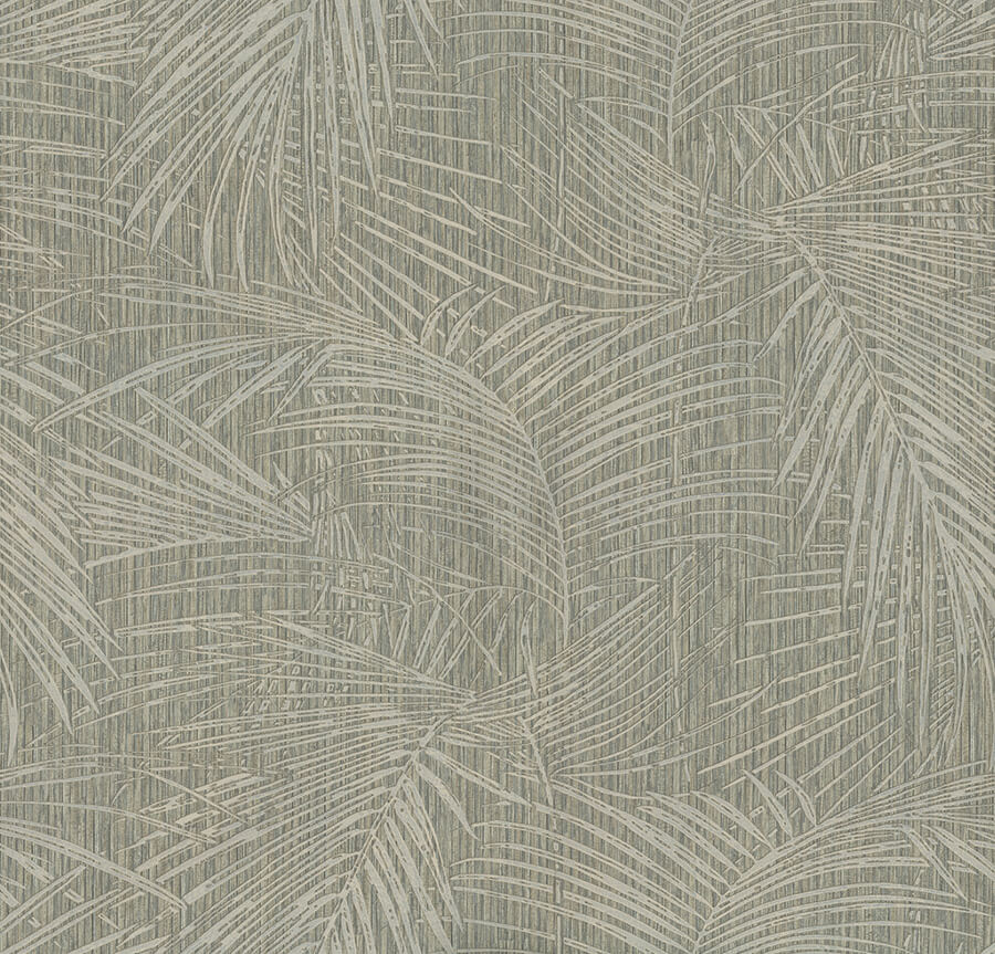 della-palm-dark-taupe-wallpaper-york-wallcoverings-si50612 - York Wallcoverings Wallpaper