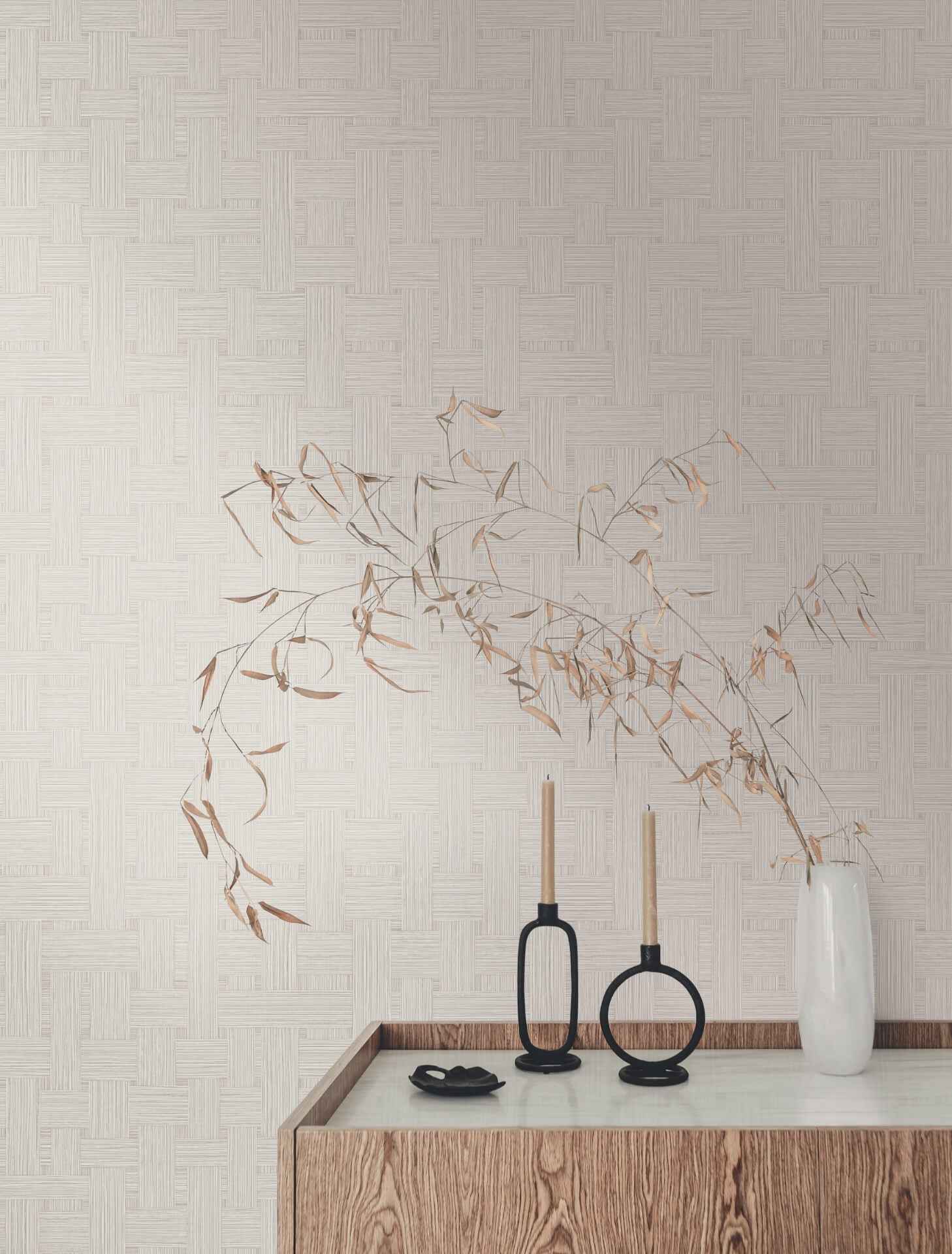 Basketry Warm Grey Wallpaper - York Wallcoverings - SI25724 - York Wallcoverings Wallpaper