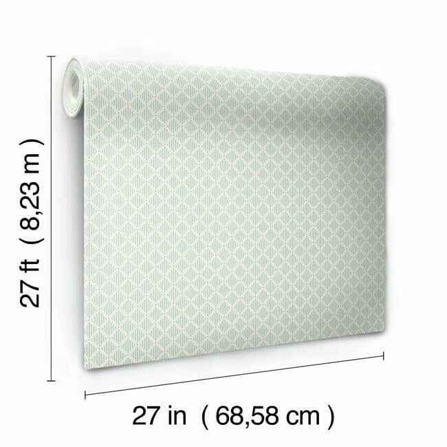 Diamond Gate Green Wallpaper - York Wallcoverings - GR6006 - York Wallcoverings Wallpaper