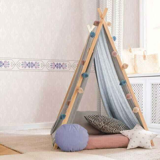 Disney Frozen 2 Elsa's Bedroom Grey Wallpaper - York Wallcoverings - DI1010 - York Wallcoverings Wallpaper