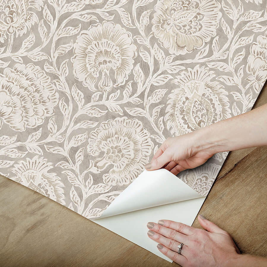 aliviya-peppercorn-peel-and-stick-wallpaper-york-wallcoverings-nns6508 - York Wallcoverings Wallpaper