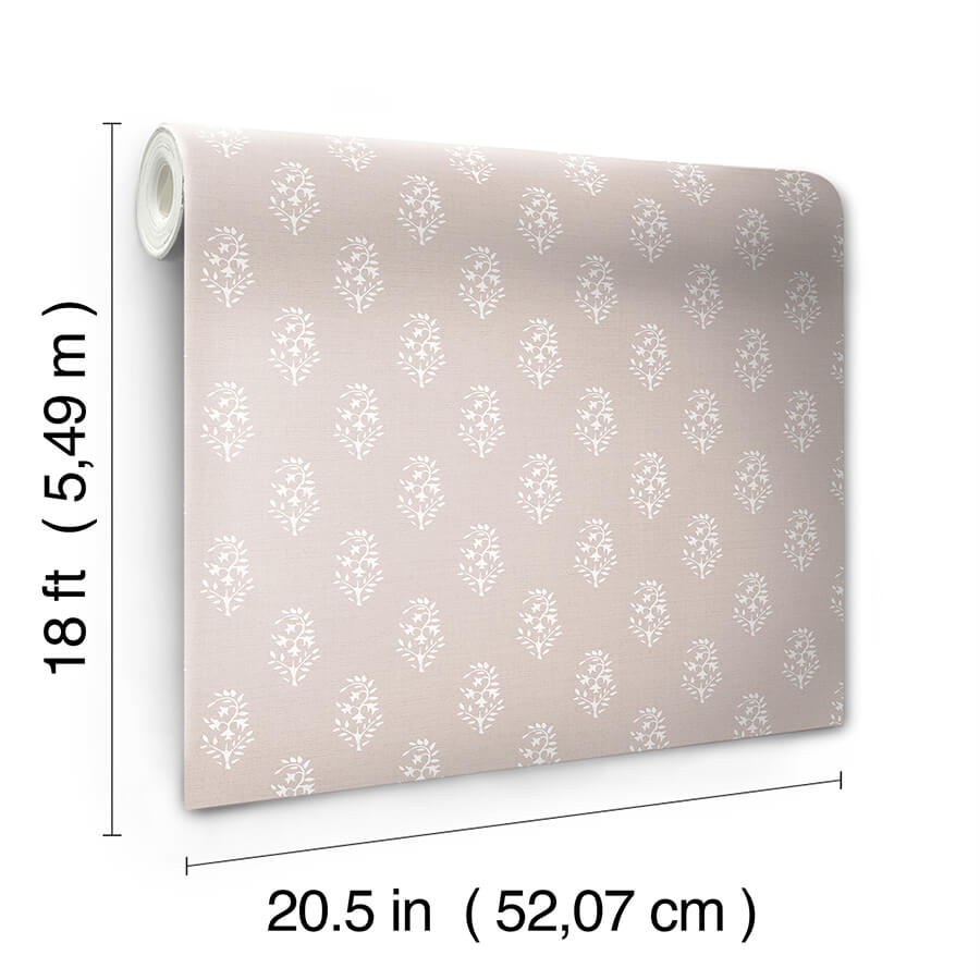 safia-coral-peel-and-stick-wallpaper-york-wallcoverings-nns6514 - York Wallcoverings Wallpaper