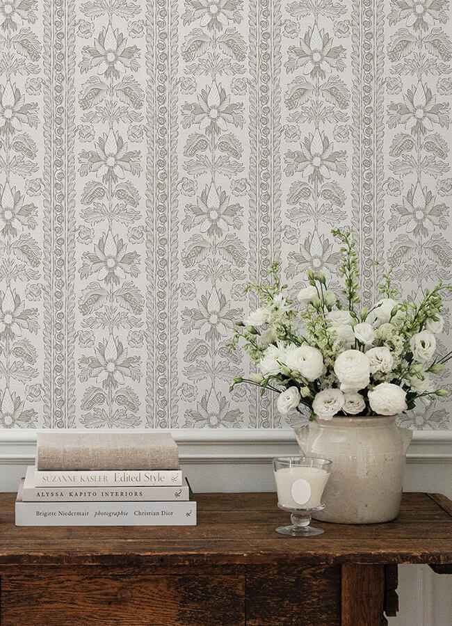 Zareen Caviar Peel & Stick Wallpaper - York Wallcoverings - NNS6515 - York Wallcoverings Wallpaper