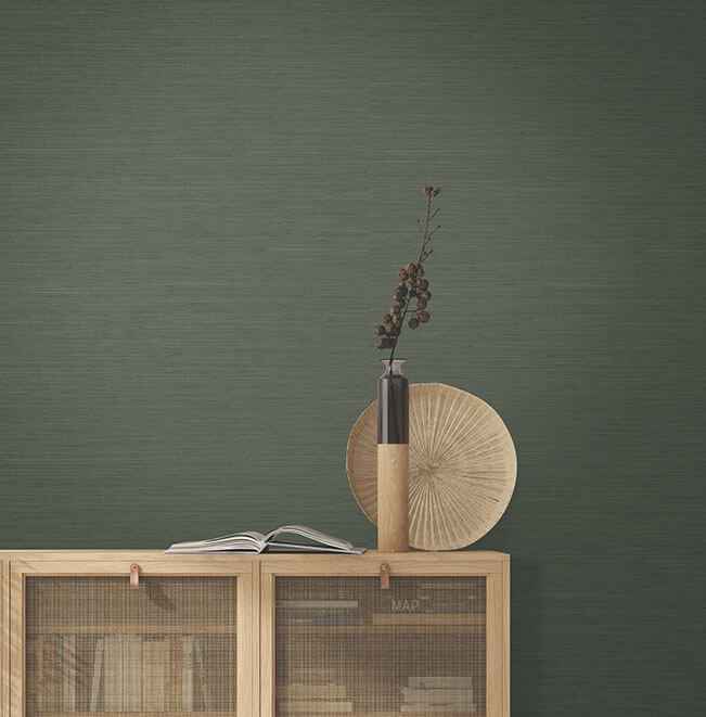 Kira Green Hemp Grasscloth Wallpaper - York Wallcoverings - GRL86129 - York Wallcoverings Wallpaper
