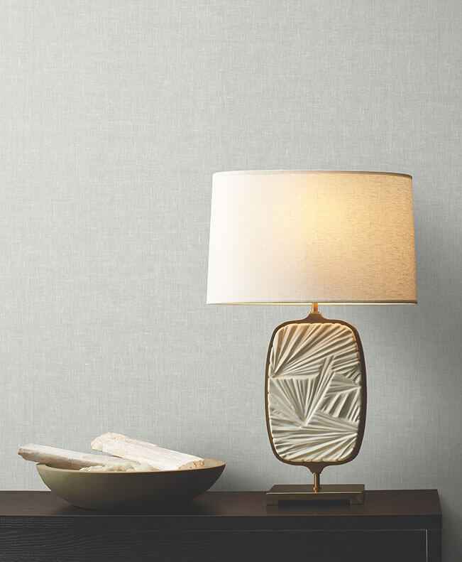 Sheer Linen Light Grey Wallpaper - York Wallcoverings - GRL86134 - York Wallcoverings Wallpaper