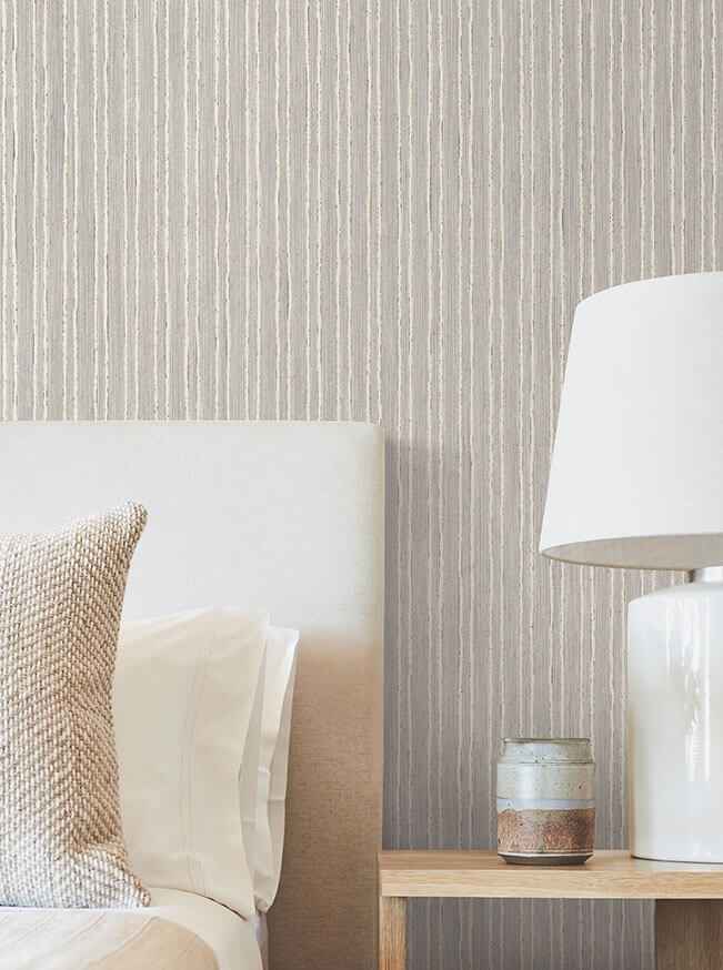 Liqin Light Grey String Wallpaper - York Wallcoverings - GRL88030 - York Wallcoverings Wallpaper