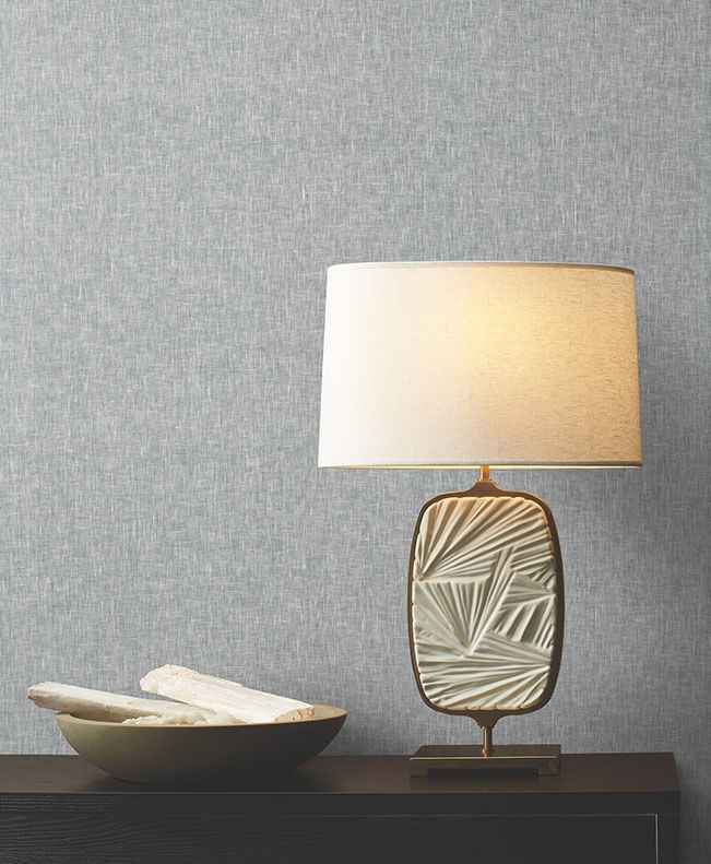 Sheer Linen Ensign Blue Wallpaper - York Wallcoverings - GRL88131 - York Wallcoverings Wallpaper