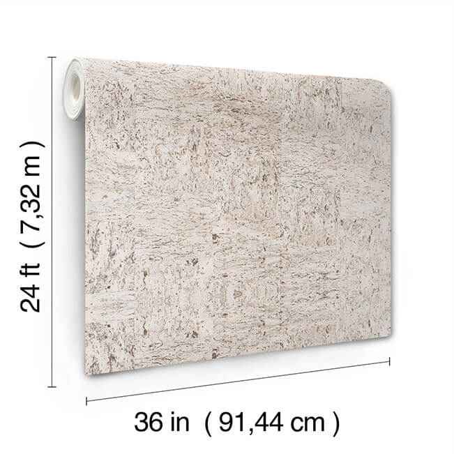 Caldera Cork Silver Birch Wallpaper - York Wallcoverings - GRL88203 - York Wallcoverings Wallpaper