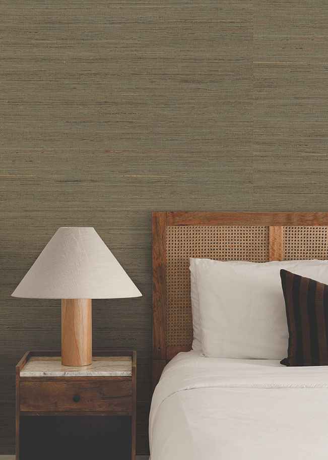 Multicolored Hemp Charcoal Wallpaper - York Wallcoverings - GRL88375 - York Wallcoverings Wallpaper
