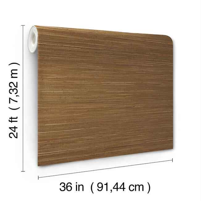 Multicolored Hemp Brown Wallpaper - York Wallcoverings - GRL88376 - York Wallcoverings Wallpaper