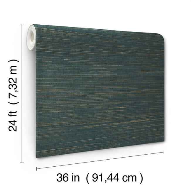 Multicolored Hemp Blue Wallpaper - York Wallcoverings - GRL88378 - York Wallcoverings Wallpaper