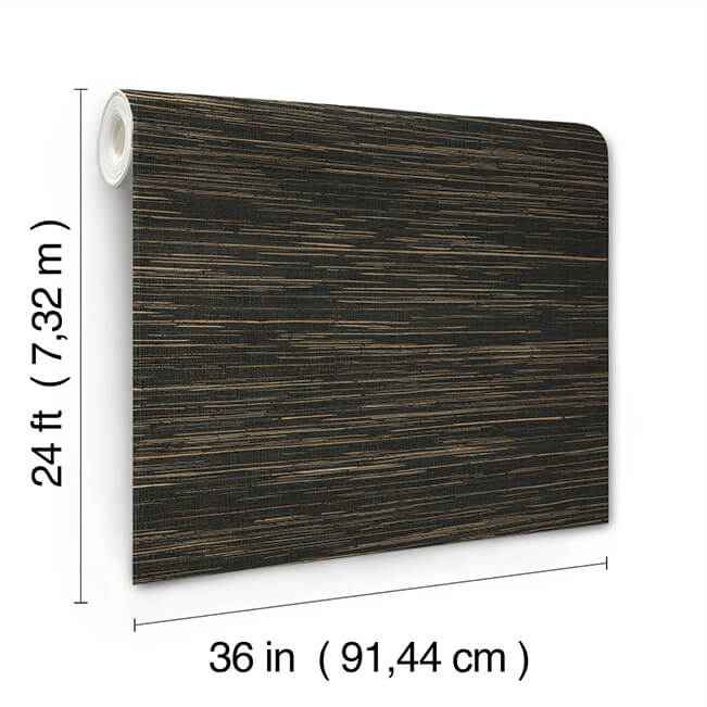 Multicolored Hemp Gunmetal Wallpaper - York Wallcoverings - GRL88379 - York Wallcoverings Wallpaper