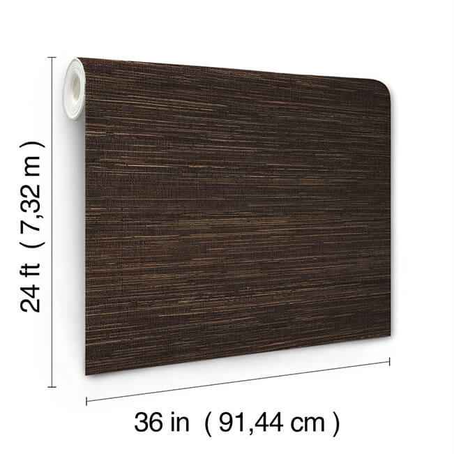 Multicolored Hemp Brown Wallpaper - York Wallcoverings - GRL88380 - York Wallcoverings Wallpaper