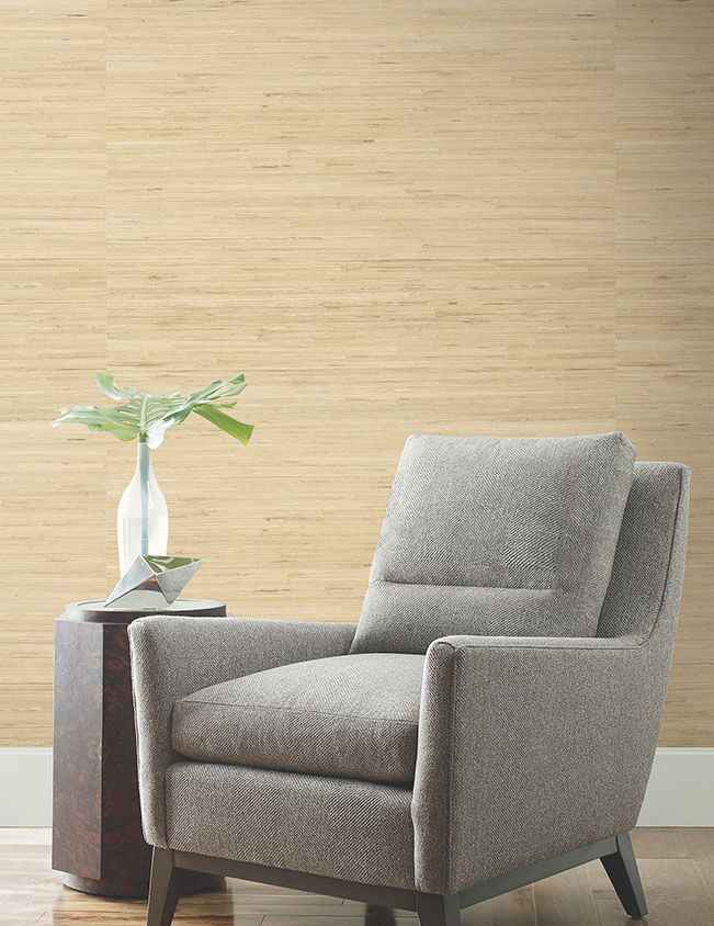 Horizontal Jute Oatmeal Wallpaper - York Wallcoverings - GRL88382 - York Wallcoverings Wallpaper