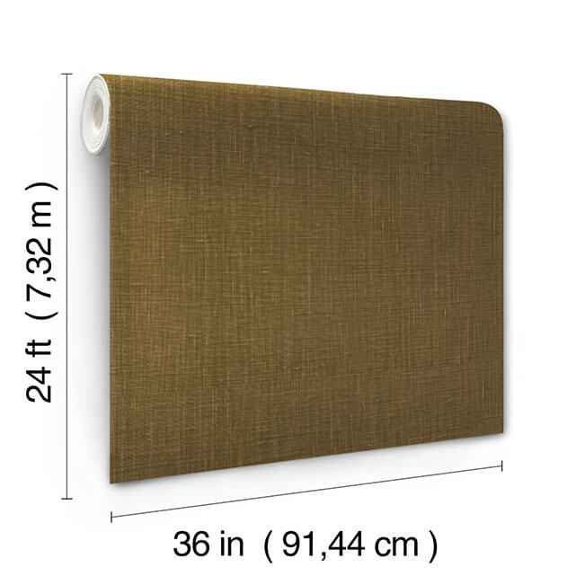 Jute Weave Mustard Wallpaper - York Wallcoverings - GRL88386 - York Wallcoverings Wallpaper