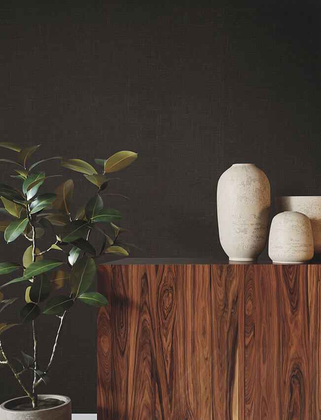 Jute Weave Brown Wallpaper - York Wallcoverings - GRL88387 - York Wallcoverings Wallpaper