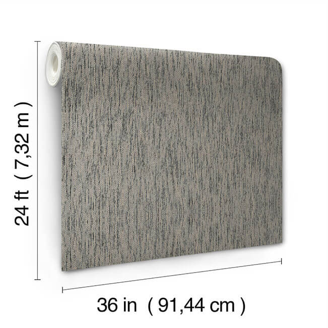 twist-paperweave-black-gray-wallpaper-york-wallcoverings-grl88400 - York Wallcoverings Wallpaper