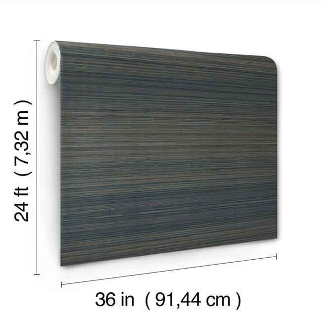 Tailored Abaca Ombre Blue Wallpaper - York Wallcoverings - GRL88408 - York Wallcoverings Wallpaper