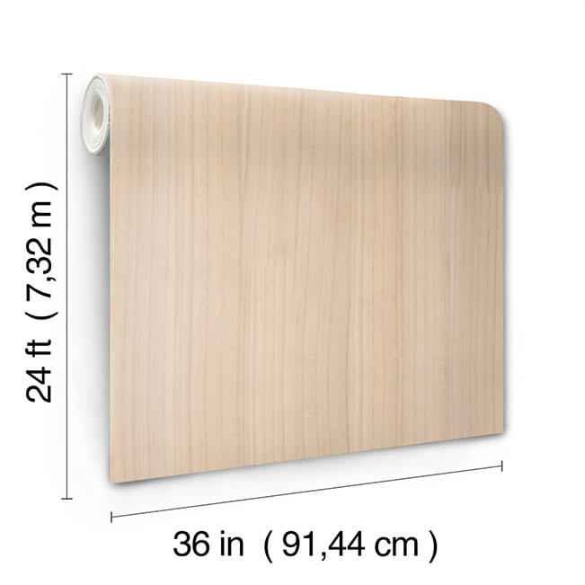Wood Veneer Beech Wallpaper - York Wallcoverings - GRL88414 - York Wallcoverings Wallpaper