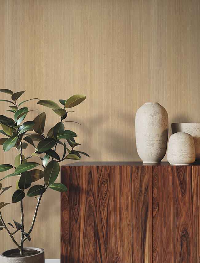 Wood Veneer Honey Wallpaper - York Wallcoverings - GRL88415 - York Wallcoverings Wallpaper