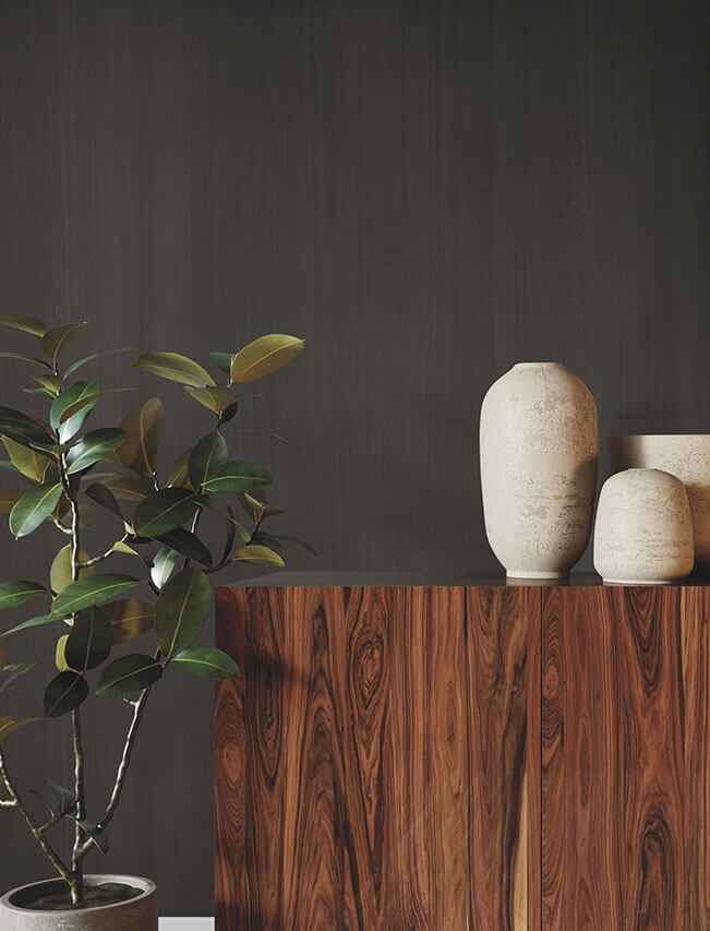 Wood Veneer Walnut Wallpaper - York Wallcoverings - GRL88417 - York Wallcoverings Wallpaper