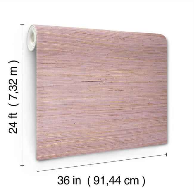 Multicolored Hemp Rose Bisque Wallpaper - York Wallcoverings - GRL88470 - York Wallcoverings Wallpaper