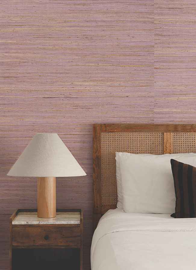 Multicolored Hemp Rose Bisque Wallpaper - York Wallcoverings - GRL88470 - York Wallcoverings Wallpaper
