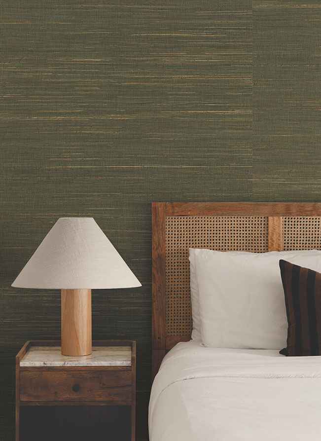 Multicolored Hemp Dry Sage Wallpaper - York Wallcoverings - GRL88473 - York Wallcoverings Wallpaper
