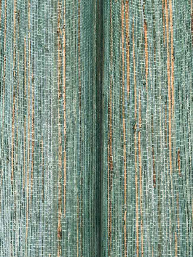 Multicolored Hemp Aqua Wallpaper - York Wallcoverings - GRL88487 - York Wallcoverings Wallpaper