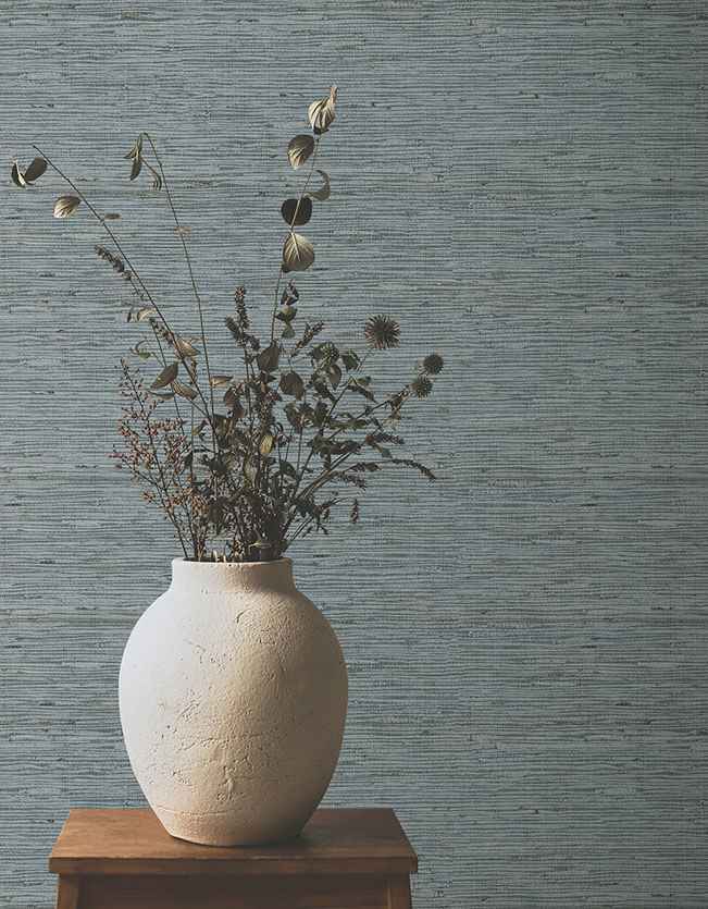 Oceanside Grass Grey Mist Wallpaper - York Wallcoverings - YGL7007 - York Wallcoverings Wallpaper