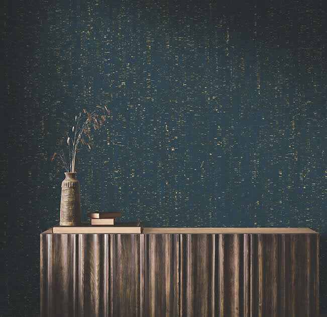Caldera Cork Navy / Gold Wallpaper - York Wallcoverings - YGL7008 - York Wallcoverings Wallpaper