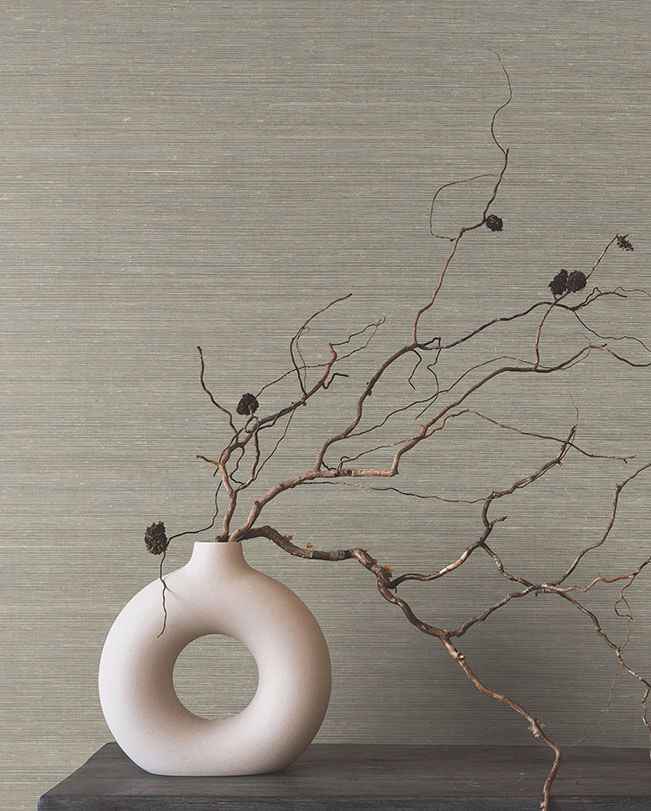 Smooth Abaca Moonstone Wallpaper - York Wallcoverings - YGL7012 - York Wallcoverings Wallpaper