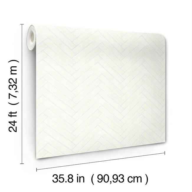 Herringbone Wood Veneer Apple Blossom Wallpaper - York Wallcoverings - YGL7016 - York Wallcoverings Wallpaper