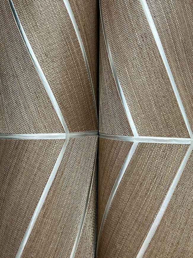 Chevron Abaca Cinnamon Wallpaper - York Wallcoverings - YGL7024 - York Wallcoverings Wallpaper