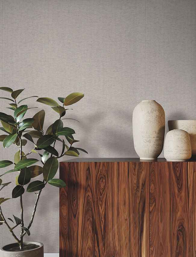 Check Paperweave Ash Wallpaper - York Wallcoverings - YGL7040 - York Wallcoverings Wallpaper