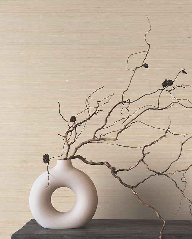 Smooth Abaca Milkweed Wallpaper - York Wallcoverings - YGL7043 - York Wallcoverings Wallpaper