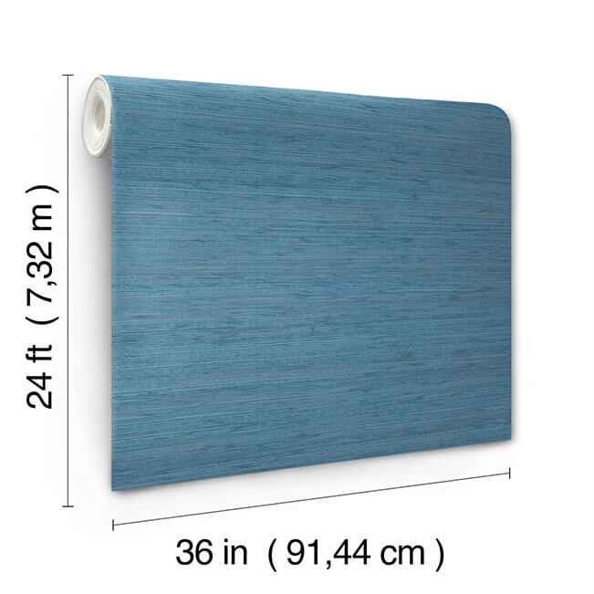 Painted Hemp Tuscan Blue Wallpaper - York Wallcoverings - YGL7066 - York Wallcoverings Wallpaper