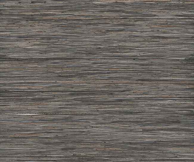 Shimmering Hemp Black / Silver Wallpaper - York Wallcoverings - YGL7077